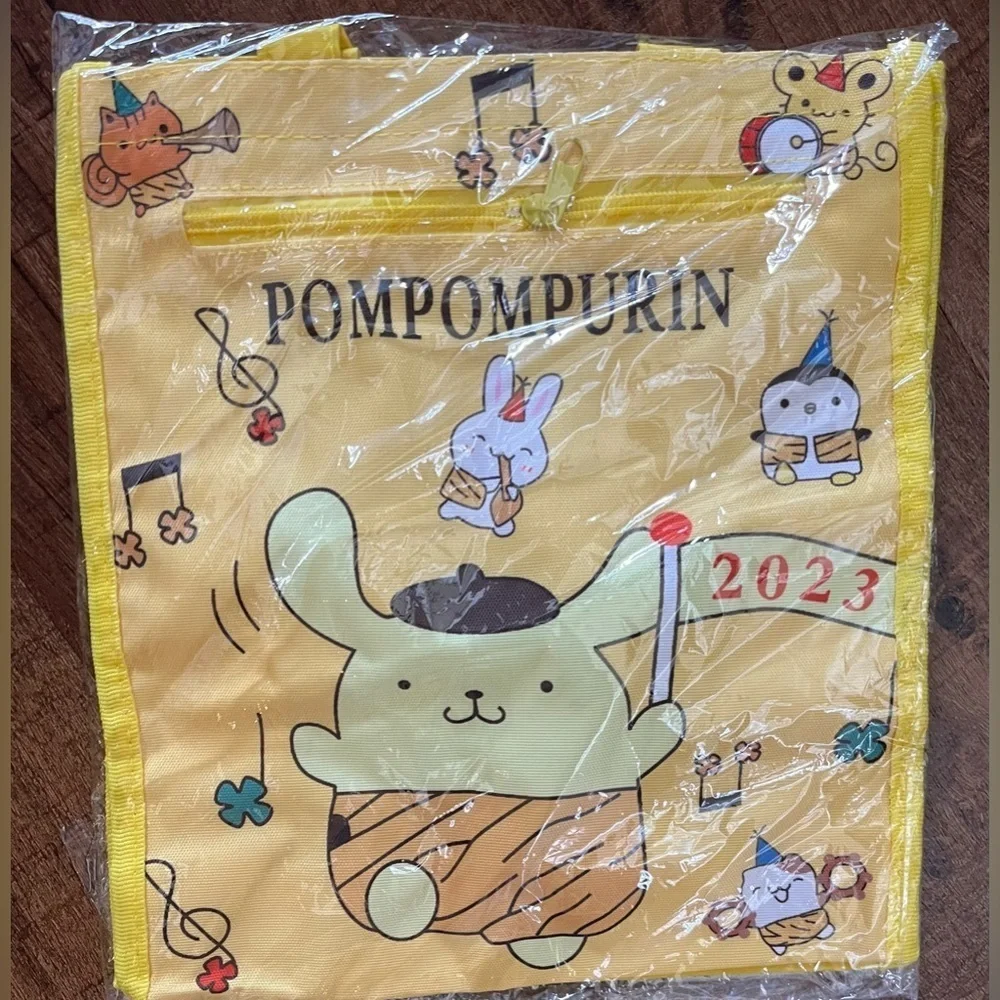 New & sealed Pompompurin bundle 2 items purse tote bag sanrio